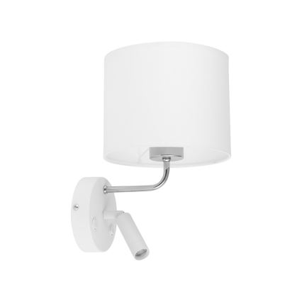 LED Fleksibelt lys RICHI 1xE27/15W/230V + LED/3W/230V hvid