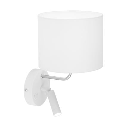 LED Fleksibelt lys RICHI 1xE27/15W/230V + LED/3W/230V hvid