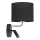 LED Fleksibelt lys RICHI 1xE27/15W/230V + LED/3W/230V sort