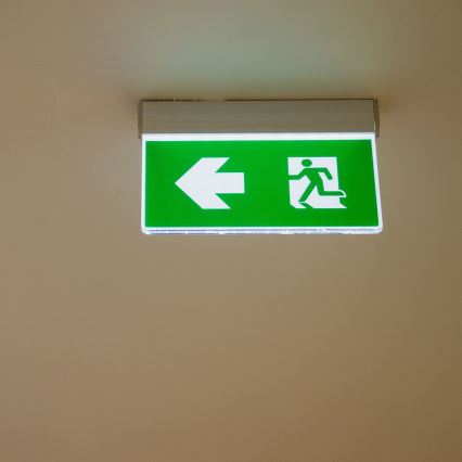 LED flugtvejsskilt EMERGENCY EXIT SAMSUNG CHIP LED/2W/230V 6000K