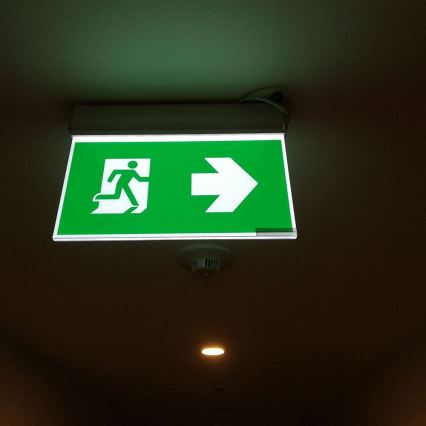 LED flugtvejsskilt EMERGENCY EXIT SAMSUNG CHIP LED/2W/230V 6000K