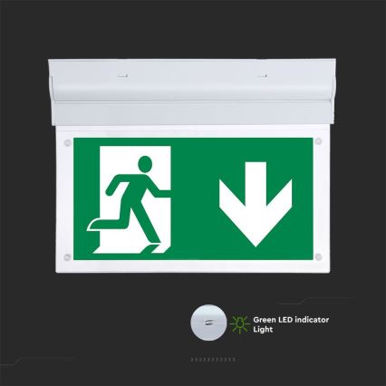 LED flugtvejsskilt EMERGENCY EXIT SAMSUNG CHIP LED/2W/230V 6000K