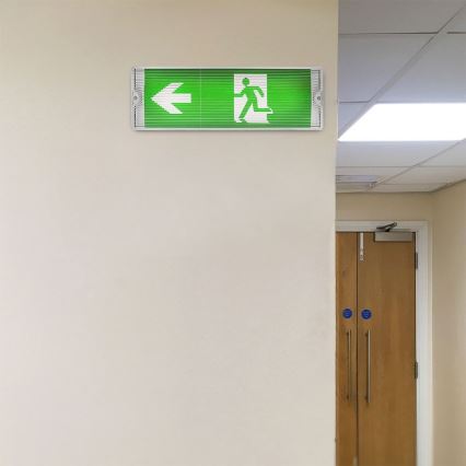 LED flugtvejsskilt EMERGENCY EXIT SAMSUNG CHIP LED/4W/230V 6000K IP65