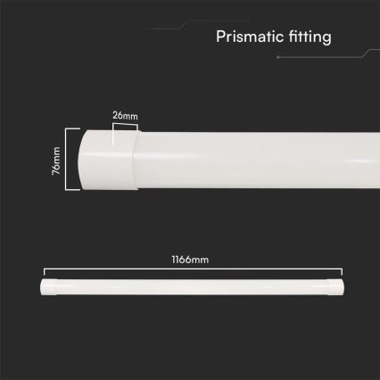 LED Fluorescerende lampe LED/40W/230V 3000/4000/6500K 116 cm