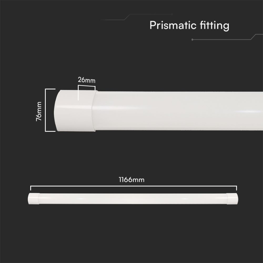 LED Fluorescerende lampe LED/40W/230V 3000/4000/6500K 116 cm