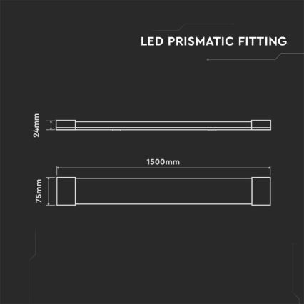 LED Fluorescerende lampe LED/50W/230V 4000K 150 cm hvid