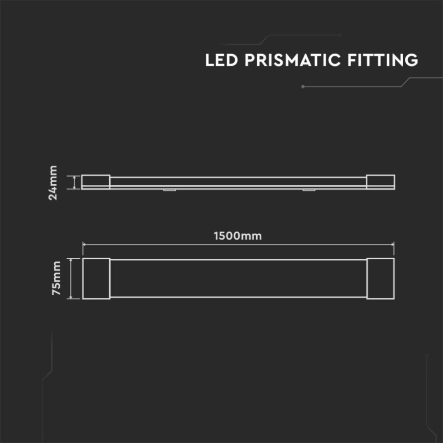 LED Fluorescerende lampe LED/50W/230V 4000K 150 cm hvid