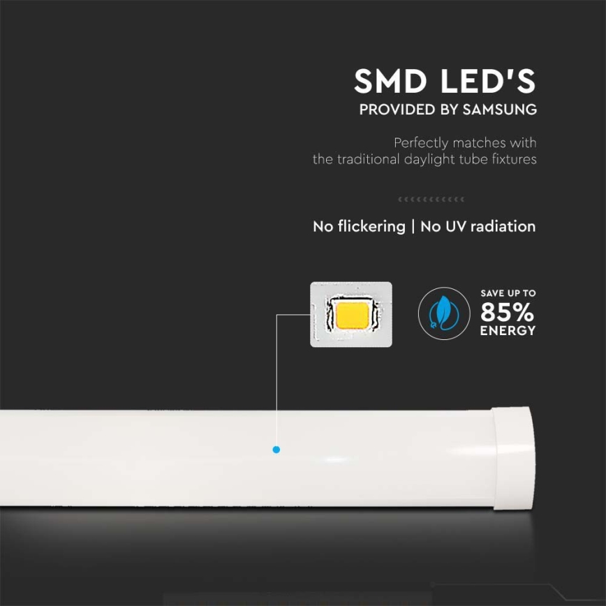 LED Fluorescerende lampe SAMSUNG CHIP LED/40W/230V 3000K 120 cm