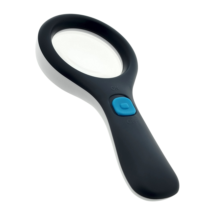 LED-forstørrelsesglas 3× zoom med LED-belysning/3W/2xAAA IP22