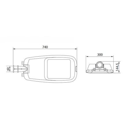 LED gadelampe ACRON PLUS 200 LED/100W/230V IP66