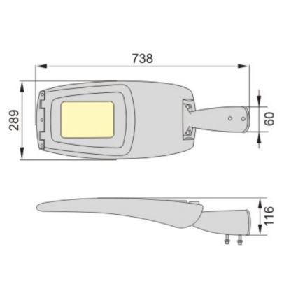 LED gadelampe ADQUEN PLUS LED/100W/230V IP66