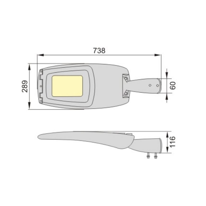 LED gadelampe ADQUEN PLUS LED/100W/230V IP66