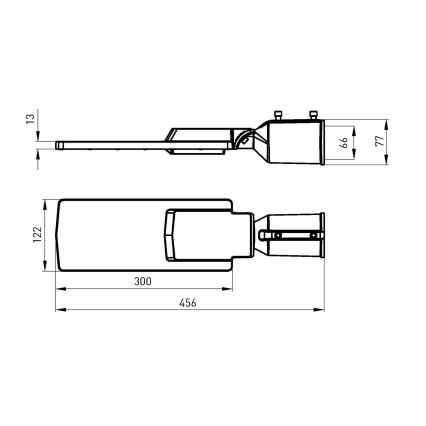 LED gadelampe BOSTON LED/35W/230V IP65