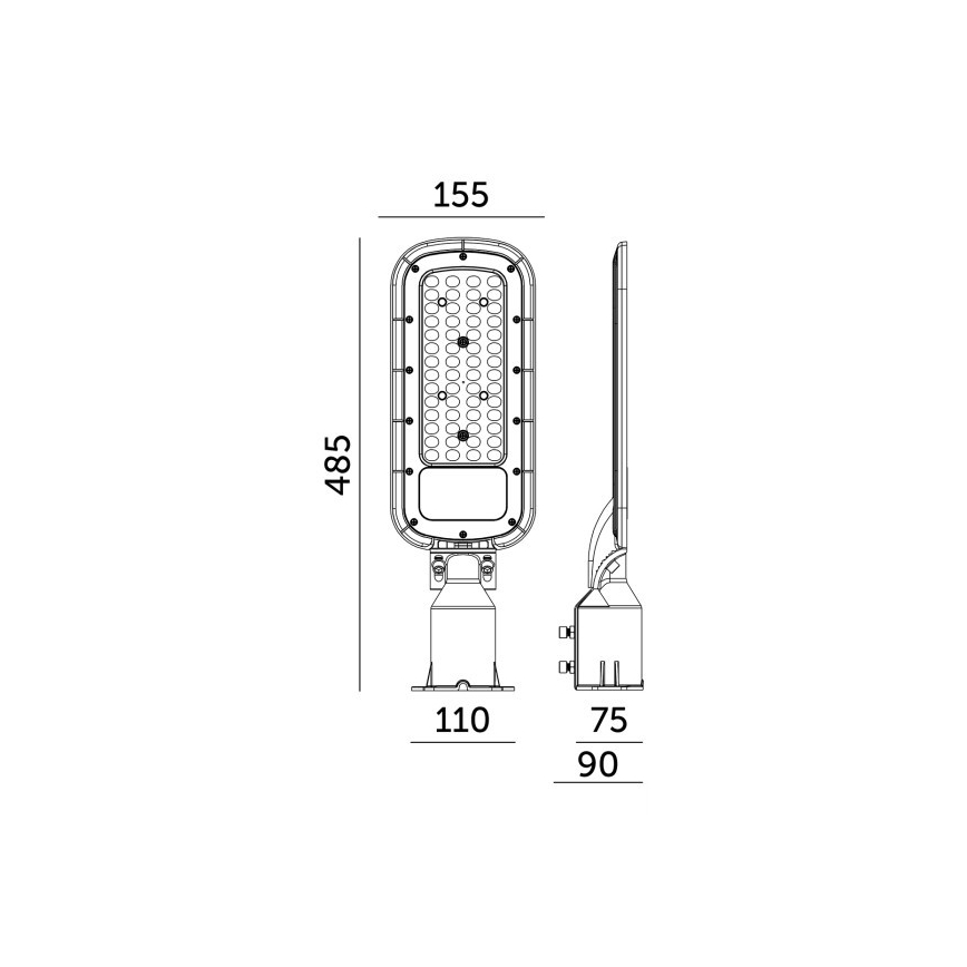 LED gadelampe BRELUXO LED/100W/230V 4000K IP65
