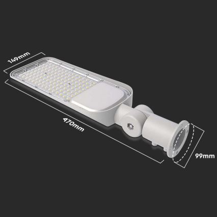 LED gadelampe med sensor SAMSUNG CHIP LED/50W/230V 4000K IP65