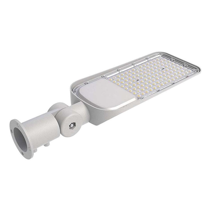 LED gadelampe med skumringssensor SAMSUNG CHIP LED/100W/230V 4000K IP65 grå