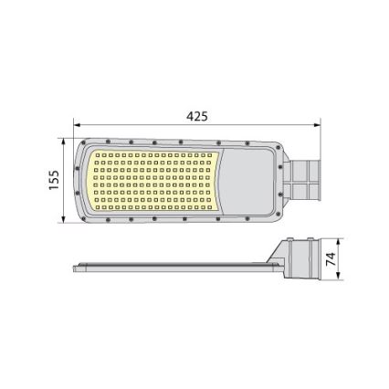 LED gadelampe NOVUM PLUS LED/100W/230V IP65 4000K