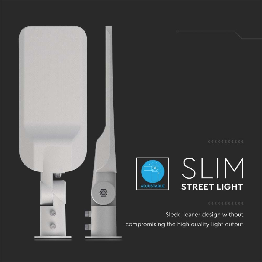LED gadelampe SAMSUNG CHIP LED/30W/230V 6500K IP65 grå