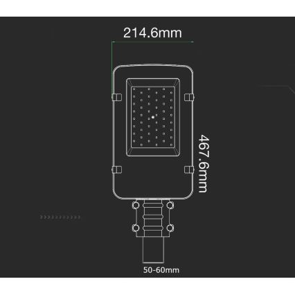 LED gadelampe SAMSUNG CHIP LED/50W/230V 4000K IP65