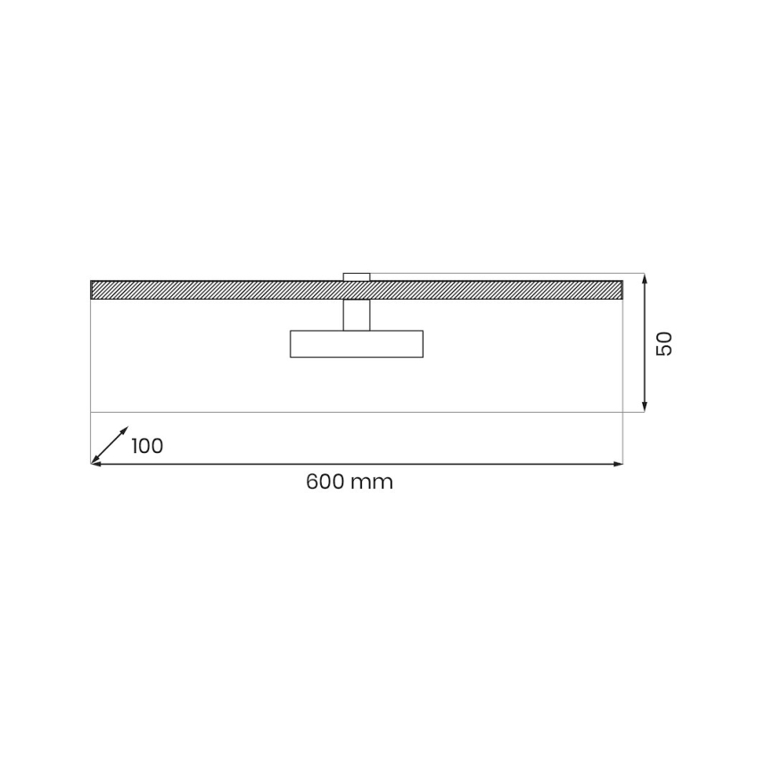 LED gallerilampe PRADO LED/11W/230V skinnende krom