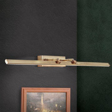 LED gallerilampe PUBLIO LED/15W/230V 75 cm guldfarvet/patina