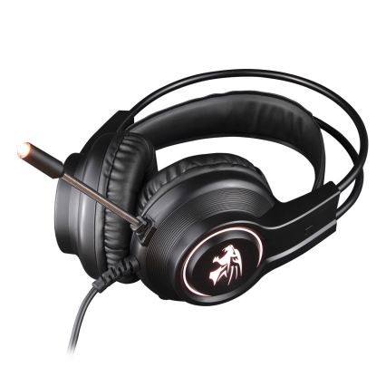 LED gaming headset RGB-farver VARR med mikrofon 3.5