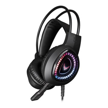 LED gaming headset RGB-farver VARR med mikrofon
