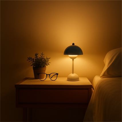 LED genopladelig berøringsbetjent bordlampe COSTA LED/3W/5V 2400 mAh 3000-6000K hvid