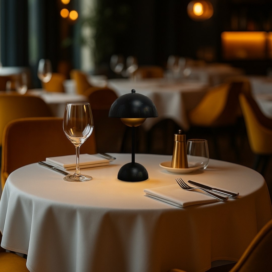 LED genopladelig berøringsbetjent bordlampe COSTA LED/3W/5V 2400 mAh 3000-6000K sort