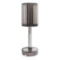 LED Genopladelig berøringsbetjent bordlampe SIMPLE LED/1W/5V 3000-6000K 2400 mAh røggrå