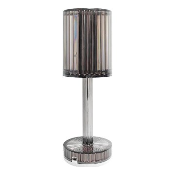 LED Genopladelig berøringsbetjent bordlampe SIMPLE LED/1W/5V 3000-6000K 2400 mAh røggrå