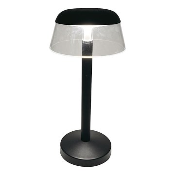 LED Genopladelig bordlampe m. touch-funktion dæmpbar LED/3W/5V 3000-6000K 1800 mAh sort