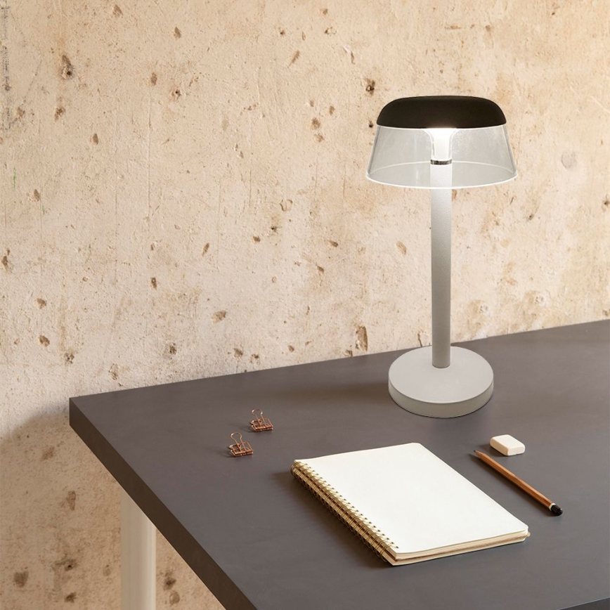 LED Genopladelig bordlampe m. touch-funktion dæmpbar LED/3W/5V 3000-6000K 1800 mAh hvid