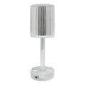 LED-genopladelig bordlampe SIMPLE med berøringsbetjening, 1 W/5 V, 2400 mAh, 3000–6000 K, klar