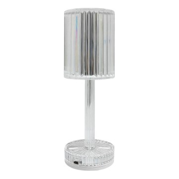 LED-genopladelig bordlampe SIMPLE med berøringsbetjening, 1 W/5 V, 2400 mAh, 3000–6000 K, klar