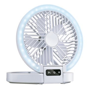 LED-genopladelig bordventilator 3,7 V 1200 mAh