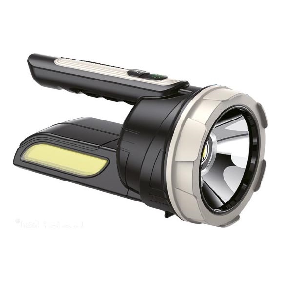 LED genopladelig lommelygte 2xLED/3W/5V 210 lm 1200 mAh sort