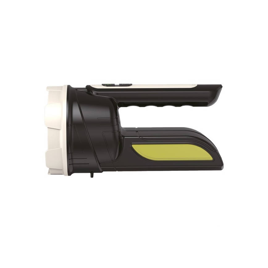 LED genopladelig lommelygte 2xLED/3W/5V 210 lm 1200 mAh sort