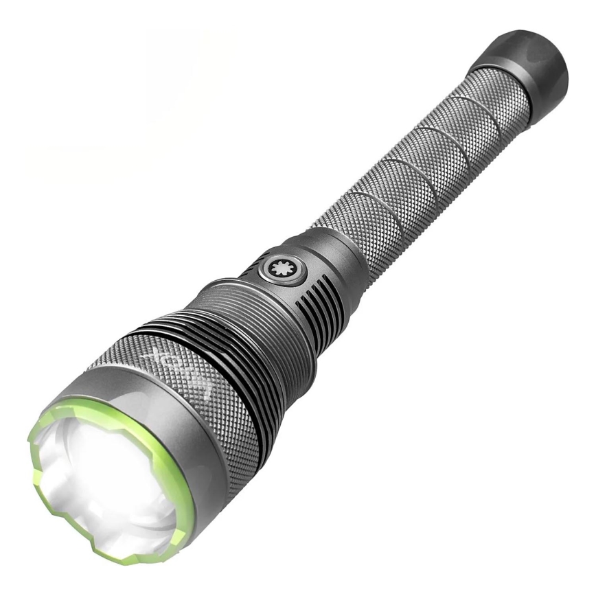 LED Genopladelig lommelygte m. powerbank dæmpbar funktion LED/5V IPX7 10000 skinnende 2600 mAh