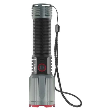 LED genopladelig metal lommelygte LED/5V 3000 lm 5000 mAh IP43