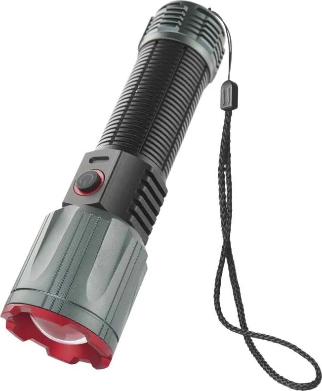 LED genopladelig metal lommelygte LED/5V 3000 skinnende 5000 mAh IP43