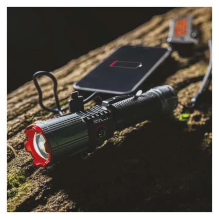 LED genopladelig metal lommelygte LED/5V 3000 skinnende 5000 mAh IP43