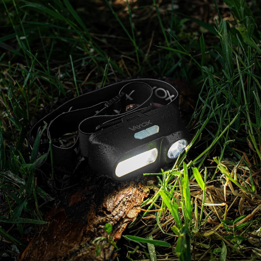 LED Dæmpbar genopladelig pandelampe 2xLED/5V IPX4 250 lm 2000 mAh