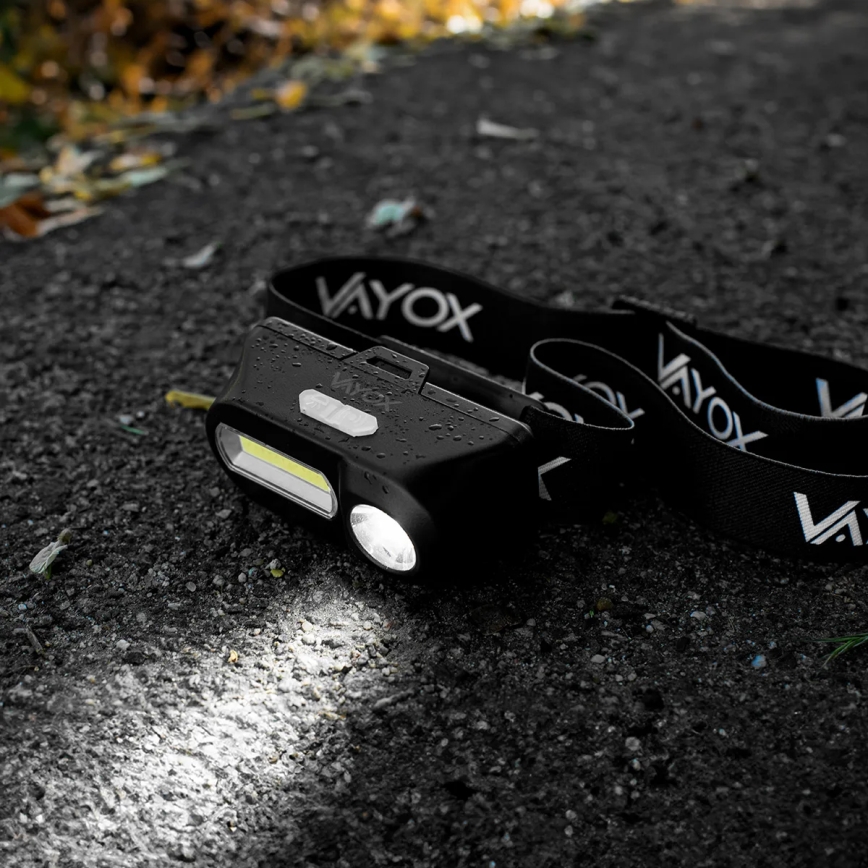 LED Dæmpbar genopladelig pandelampe 2xLED/5V IPX4 250 lm 2000 mAh
