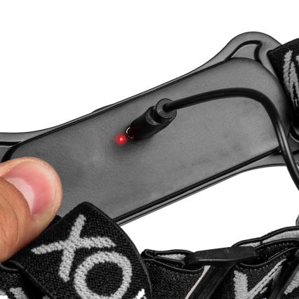 LED Dæmpbar genopladelig pandelampe LED/5V IPX4 300 lm 1200 mAh