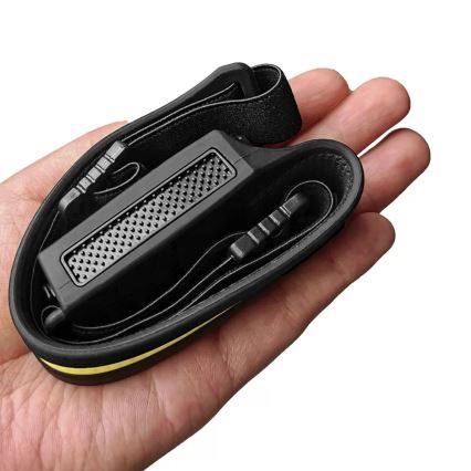 LED Dæmpbar genopladelig pandelampe med sensor 2xLED/5V IP44 350 lm 1200 mAh