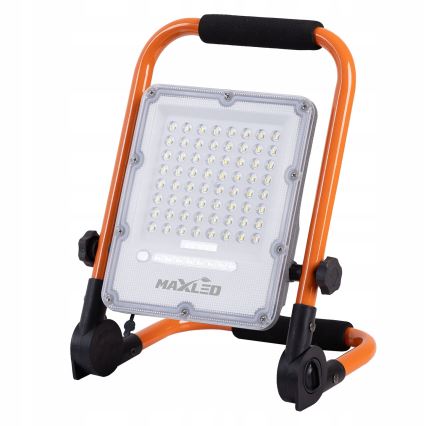 Dæmpbar genopladelig LED-projektør med stativ LED/100W/3,2V 4500K 10000 mAh IP65 orange