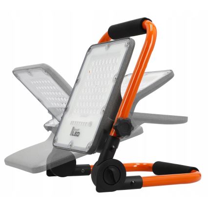 LED genopladelig projektør med stativ LED/50W/3,2V 4500K 10000 mAh IP65 orange