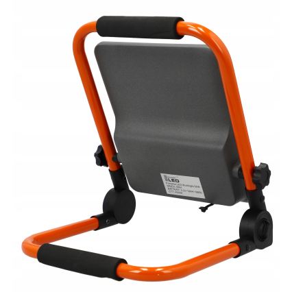 LED genopladelig projektør med stativ LED/50W/3,2V 4500K 5000 mAh IP65 orange