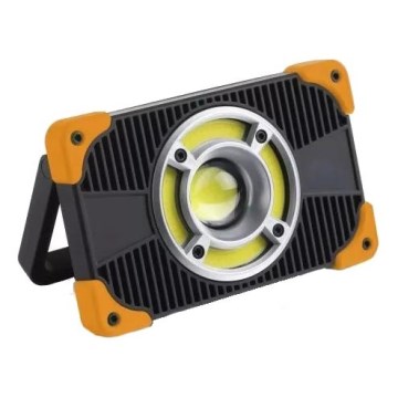 LED genopladelig reflektor med indbygget højttaler LED/10W/5V USB 6500K IP44 2000 mAh